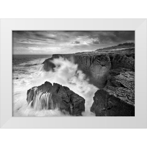 The three Marias White Modern Wood Framed Art Print by Vera, Urtzi