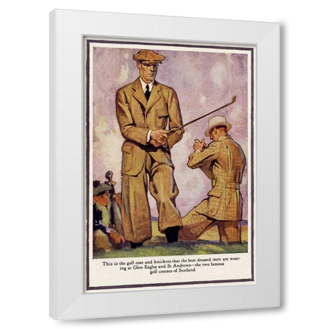Baskins Fashions II White Modern Wood Framed Art Print by Unknown