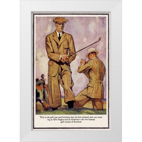 Baskins Fashions II White Modern Wood Framed Art Print by Unknown