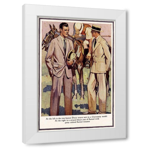 Baskins Fashions IV White Modern Wood Framed Art Print by Unknown