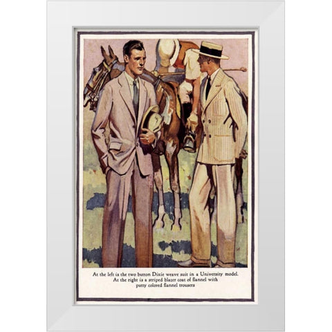 Baskins Fashions IV White Modern Wood Framed Art Print by Unknown