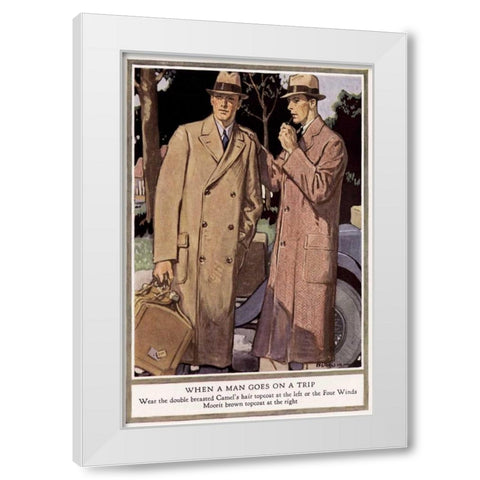 Baskins Fashions VI White Modern Wood Framed Art Print by Unknown