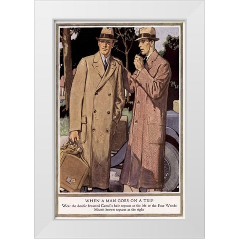 Baskins Fashions VI White Modern Wood Framed Art Print by Unknown