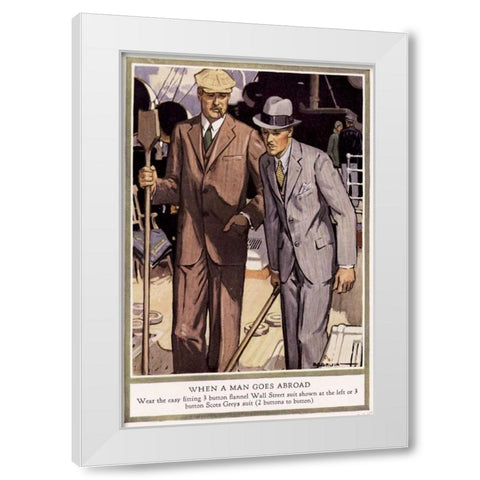 Baskins Fashions VII White Modern Wood Framed Art Print by Unknown