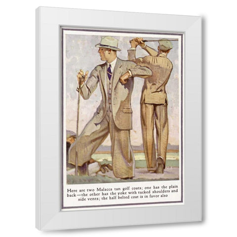 Baskins Fashions VIII White Modern Wood Framed Art Print by Unknown