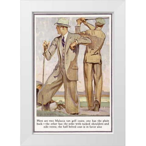 Baskins Fashions VIII White Modern Wood Framed Art Print by Unknown