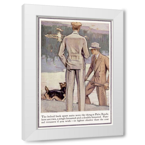 Baskins Fashions IX White Modern Wood Framed Art Print by Unknown