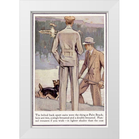 Baskins Fashions IX White Modern Wood Framed Art Print by Unknown