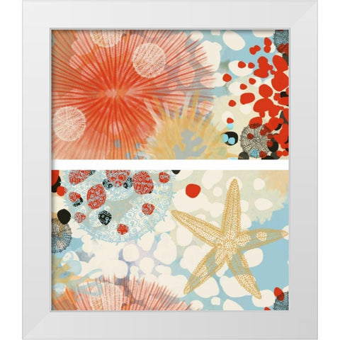Butterfly MÃ©lange I White Modern Wood Framed Art Print by Unknown