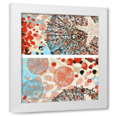 Butterfly MÃ©lange II White Modern Wood Framed Art Print by Unknown
