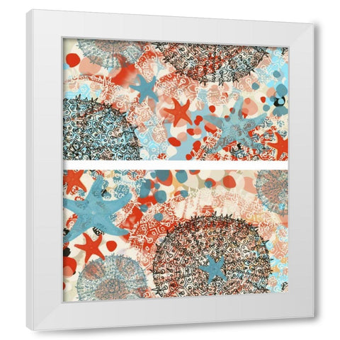 Butterfly MÃ©lange III White Modern Wood Framed Art Print by Unknown