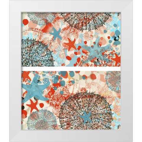 Butterfly MÃ©lange III White Modern Wood Framed Art Print by Unknown