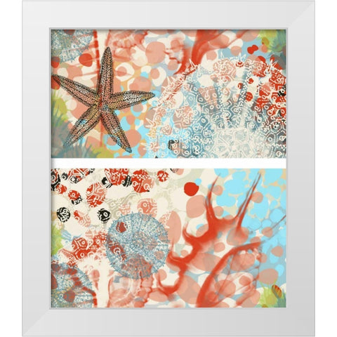 Butterfly MÃ©lange IV White Modern Wood Framed Art Print by Unknown
