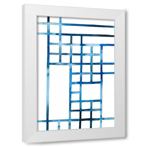Watercolor Bleed Pattern III White Modern Wood Framed Art Print by Popp, Grace