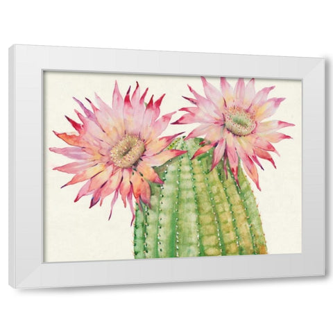 Desert Blossoms II White Modern Wood Framed Art Print by OToole, Tim