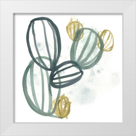 Abstract Sea Fan IV White Modern Wood Framed Art Print by Vess, June Erica