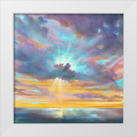 Beautiful Timing White Modern Wood Framed Art Print by Quin, Marabeth