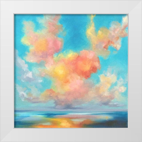 The Sureness of Things White Modern Wood Framed Art Print by Quin, Marabeth