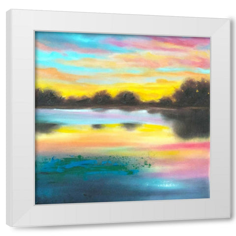 The Grand Scheme of Things White Modern Wood Framed Art Print by Quin, Marabeth