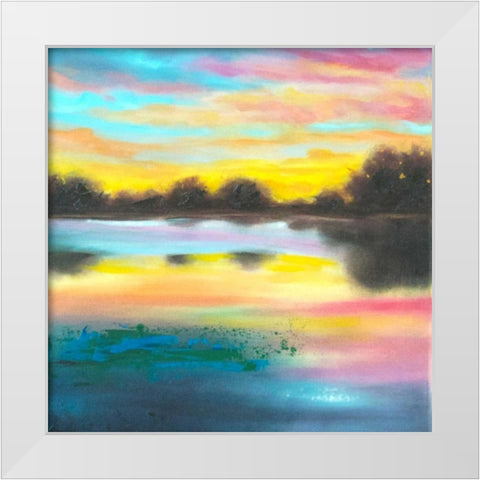 The Grand Scheme of Things White Modern Wood Framed Art Print by Quin, Marabeth