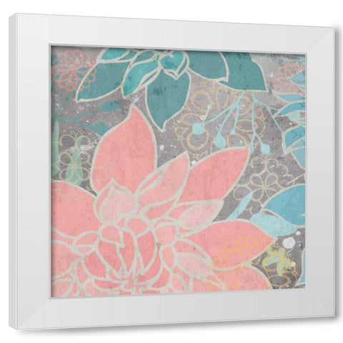 Garden Lake I White Modern Wood Framed Art Print by Mark, Leslie