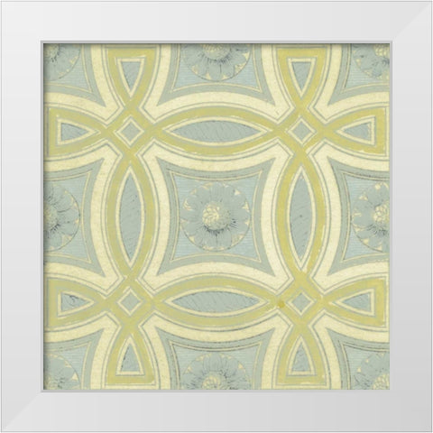 Pastel Tile Design III White Modern Wood Framed Art Print by Studio W