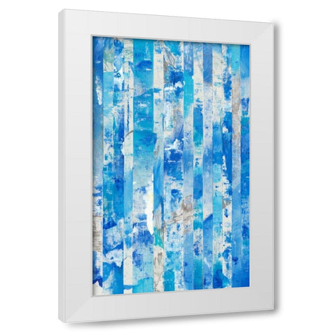 Shifting Blues I White Modern Wood Framed Art Print by OToole, Tim
