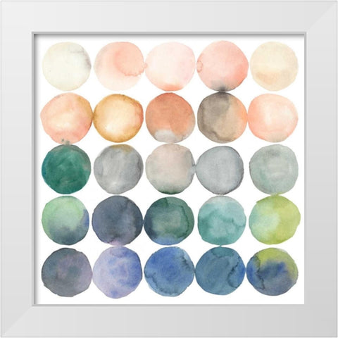 Color Relationships I White Modern Wood Framed Art Print by Meagher, Megan