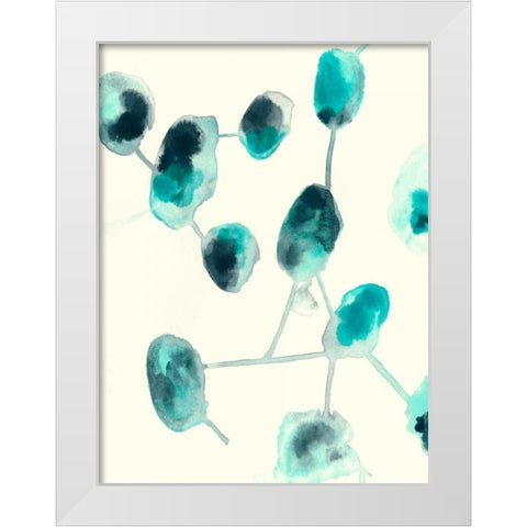 Fluid Structure II White Modern Wood Framed Art Print by Vess, June Erica