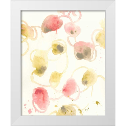 Elliptical Motion II White Modern Wood Framed Art Print by Vess, June Erica