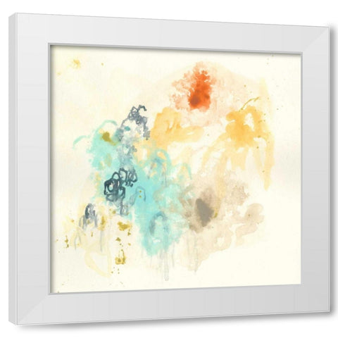 Magnetic Shift I White Modern Wood Framed Art Print by Vess, June Erica