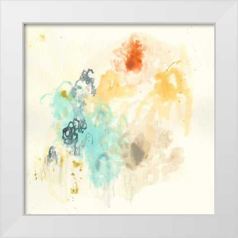 Magnetic Shift I White Modern Wood Framed Art Print by Vess, June Erica