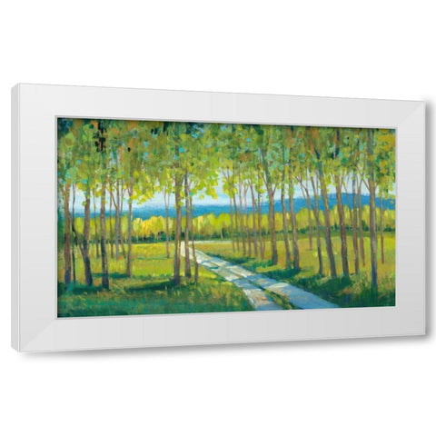 Morning Stroll II White Modern Wood Framed Art Print by OToole, Tim