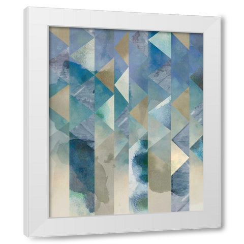 Ocean Reflections I White Modern Wood Framed Art Print by Zarris, Chariklia