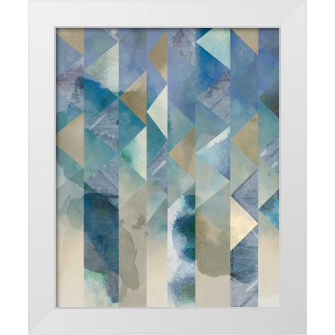 Ocean Reflections I White Modern Wood Framed Art Print by Zarris, Chariklia