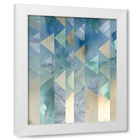 Ocean Reflections II White Modern Wood Framed Art Print by Zarris, Chariklia