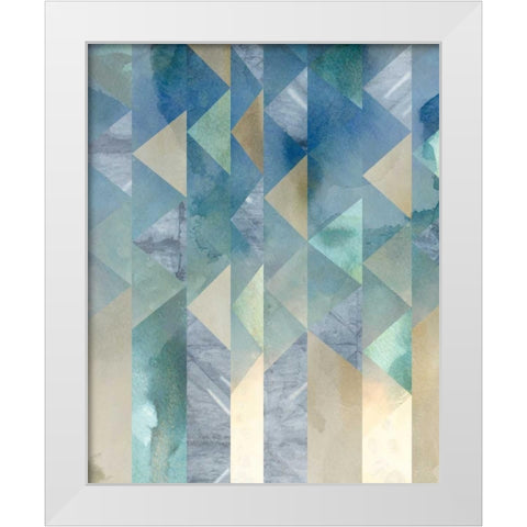 Ocean Reflections II White Modern Wood Framed Art Print by Zarris, Chariklia