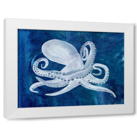 Cephalopod I White Modern Wood Framed Art Print by Ludwig, Alicia
