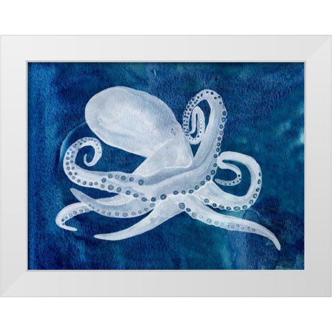 Cephalopod I White Modern Wood Framed Art Print by Ludwig, Alicia