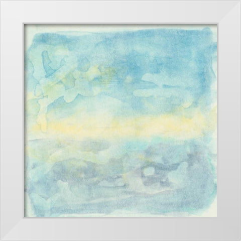 Murmured Landscape II White Modern Wood Framed Art Print by Stramel, Renee W.