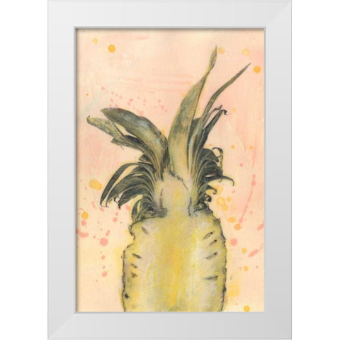 Pineapple Delight II White Modern Wood Framed Art Print by McCavitt, Naomi