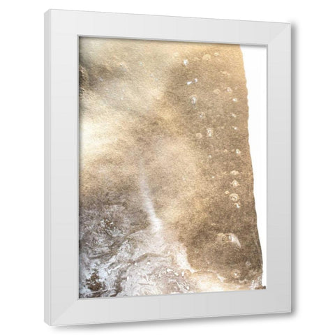 Gold Fusion I White Modern Wood Framed Art Print by Contacessi, Julia