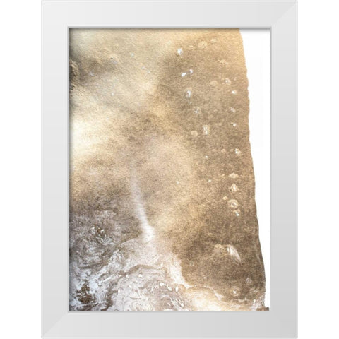 Gold Fusion I White Modern Wood Framed Art Print by Contacessi, Julia