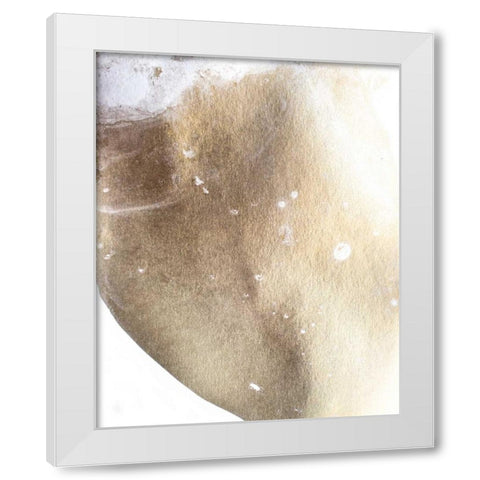 Gold Fusion III White Modern Wood Framed Art Print by Contacessi, Julia