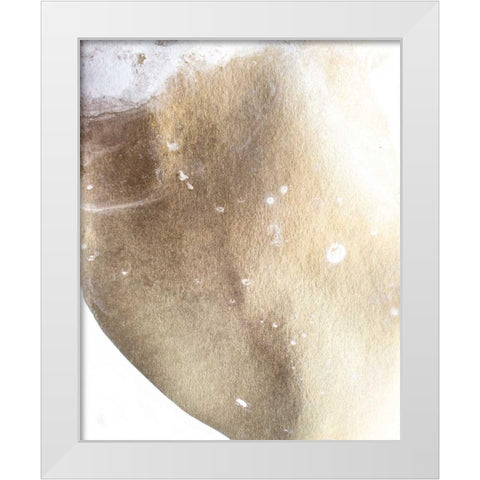 Gold Fusion III White Modern Wood Framed Art Print by Contacessi, Julia