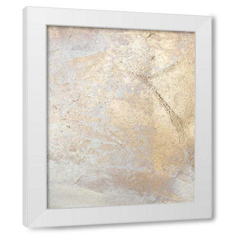Gold Fusion V White Modern Wood Framed Art Print by Contacessi, Julia