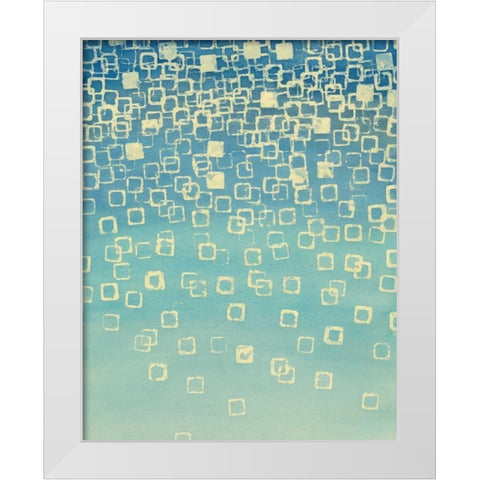 Faded Axioms I White Modern Wood Framed Art Print by Lam, Vanna