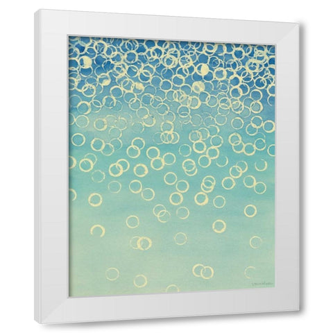 Faded Axioms II White Modern Wood Framed Art Print by Lam, Vanna