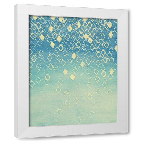 Faded Axioms III White Modern Wood Framed Art Print by Lam, Vanna