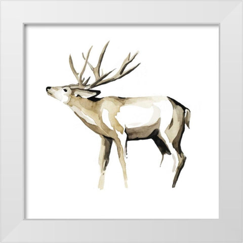 Watercolor Woodland I White Modern Wood Framed Art Print by Popp, Grace